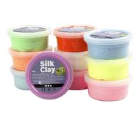 Silk Clay Basic ll , Assorted Colours , 10 x 40 g 1 Multicolor (Importación USA)