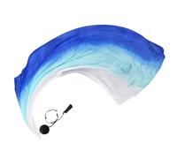 Silk Dance Veil - Flow Arts Ribbon, POI Flag Streamers | Cinta multicolor para expresión creativa, elegante accesorio de seda con colores progresivos para espectáculos de danza del vientre