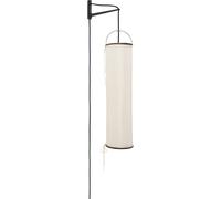 Silk Lantern Lámpara de pared de seda blanco natural/negro
