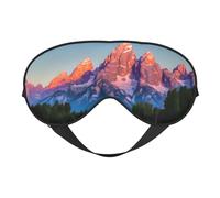 Silk Like Grand Teton National Park Print - Antifaz suave para dormir con los ojos vendados, ajustable, para dormir