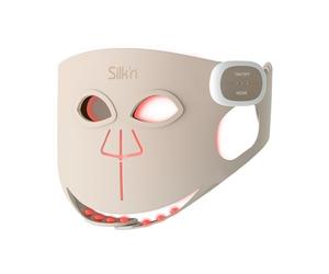 Silk’n Máscara LED Facial Pro - Rejuvenecimiento completo con 7 modos de luz - 120 LEDs potentes - Inalámbrica, con cobertura total rostro y mandíbula - Resultados en 10 min - Rosa