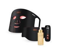 Silk’n Set Máscara LED Facial y Cuello + Serum Builder - 4 modos de luz para rejuvenecer y combatir imperfecciones - Hidratación profunda y efecto lifting - Ideal como regalo - Negro