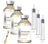 Silk Peptide Intensive Lifting Ampoule,Deep Collagen Silk Peptide Intensive Lifting Serum,For Face Tightening,Hydrating, Refreshing And Quickly Absorbed (W-3Set, Sin fragancias-080)