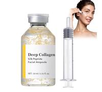 Silk Peptide Intensive Lifting Ampoule Deep Collagen Silk Peptide Intensive Lifting Serum para tonificar y reafirmar la cara, suavizar e hidratar, 30 ml, 1 unidad