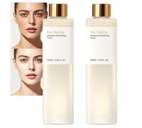 Silk Peptide Tóner para la cara, Tóner hidratante intenso, loción hidratante normal a aceitosa, péptidos de seda intensa esencia suavizante, niebla blanqueadora de la tez, hidratante (2 unidades)