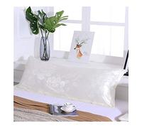 Silk Pillowcase,Funda Almohada Saten Funda de Almohada de satén Jacquard 1.2/1.5 Metros de Largo de Seda del Hielo extendido Funda de Almohada(G7,45 x 150cm 1pc)
