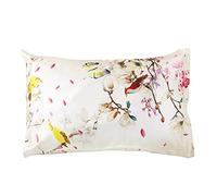 Silk Pillowcase, Funda Almohada Seda Naturaleza Mulberry Seda 22mm Satén Seda Flores Pájaros Pillowcases Casas De Almohada sobre Cierre Estándar