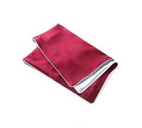 Silk Pillowcase, Funda Almohada Seda Pillowcasas Caja de Lujo Caja de la Cubierta Seda Satin Morea Almohadas Decorativas Cama Kinder Turquesa Estándar Durmiendo 1pc / Lote 48 * 74cm(Red)