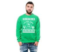 Silk Road Tees Hombres Tipo respeta la Camiseta de Gran Lebowski El Tipo suéter Mejor Navidad Sudadera Polar para el Hombre Large Verde