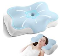 Silkena Almohada Cervicale para Dormir,Almohada Cervicales y Cuello,Almohada Ergonómica,Adaptadas para Aquellos Que Duermen de Lado,de Espalda o de Barriga