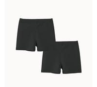 Silkglory Modal Algodón Pantalones Ciclismo Cortos Niñas, Verano Algodón Deportivos para Niñas para Baile y Corree, 2 Packs,3-5 Años,Negro