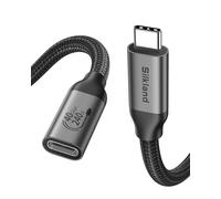 Silkland 40Gbps Cable Alargador USB C 2M Macho a Hembra para Thunderbolt 4, 8K@60Hz, Dual 4K@60Hz, PD3.1 240W, Cable Extensión Tipo C, USB4 para iPhone 17/16/15, MacBook Pro/Air, SSD, Dock, Hub