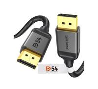 Silkland 50CM Cable DisplayPort 2.1 [DP a DP], Certificado VESA 16K DisplayPort, 4K@240Hz/165Hz/144Hz, 2K@360Hz, HDR, DSC 1.2a, G-Sync y Free-Sync, Cable DisplayPort para Monitor, Tarjeta Gráfica