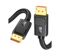 Silkland 80Gbps Cable DisplayPort 2.1 3m [Cierre Seguro], 16K@60 Hz, 8K@240Hz, 4K@480Hz/240 Hz, DP80 HDR DSC1.2a para monitor de juegos FreeSync G-Sync 5090 7900XTX