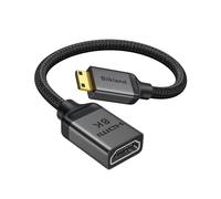 Silkland 8K Adaptador Mini-HDMI to HDMI 2.1, 8K@60Hz 4K@120Hz, 48Gbps HDMI a Mini-HDMI Bidireccional HDR eARC Compatible con Cámara, Raspberry Pi Zero, Monitor Portátil, Tableta, Proyector, TV
