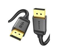Silkland Cable DisplayPort 2.1 5m - 8K@120Hz 4K@240Hz HDR FreeSync G-Sync VRR 3D 54Gbit/s DisplayPort 2.1, Nylon Trenzado Cable DP para PC,Monitor Gaming, GPU RTX 4090/5090