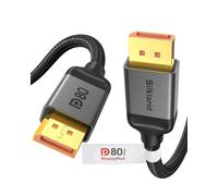 Silkland Cable DisplayPort 2.1 80Gbps 1M [Certificado VESA] DP80, [8K@240Hz, 4K@540Hz 360Hz 240Hz, 16K@60Hz] Cable DP 2.1, Compatible con FreeSync, HDR, DSC per Monitores Gaming, 5090 7900XTX