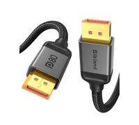 Silkland Cable DisplayPort de 80 Gbps 2.1 16.5 pies/5 m, [16K @60Hz, 8K @240Hz, 4K @540Hz 360Hz] DP 2.1 Cable 16K, DP80 HDR DSC Display Port Cord Compatible DP 1.4 FreeSync G-Sync Monitor para juegos