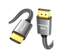 Silkland Cable HDMI 2.1 8K 10m Cable HDMI 4K @ 144Hz/120Hz 8K @60Hz, eARC, HDR10, Dolby Atmos, 48Gbps, HDCP 2.2 y 2.3 para HDTV/Soundbar/PS5/Blu-ray/Switch/proyector/ordenador