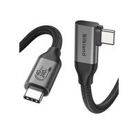 Silkland Cable Thunderbolt 4 de 40Gbps de 1,5 m, cable de datos USB4, 8K/6K/5K a 60Hz, 4K a 144Hz, 240W PD3.1 USBC con cable Thunderbolt 5 para MacBook, iMac, PSSD, Dock, iPhone 16/15, Android Auto