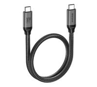 Silkland Cable USB-C 3.2 Gen2×2 20Gbps Cable de Datos USB Tipo-C Corto 50CM | Carga Rápida PD3.1 240W 48V/5A, Vídeo 5K/4K@60Hz, USBC a USBC para Android Auto, PSSD, Dock, MacBook Pro, iPad Pro