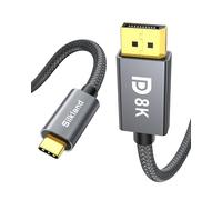 Silkland Cable USB C DisplayPort 1.4 1M, 8K@60Hz, 4K@144Hz/120Hz, 2K@240Hz/144Hz, 32.4Gbps, 8K Cable Thunderbolt 4/3 a DisplayPort 1.4 para iPhone 17 16 15, MacBook Pro/Air, Mac Mini, iPad Pro/Air