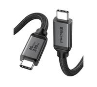 Silkland Cable USB4 2M 40Gbps Datas, Carga Rápida 240W PD 3.1 Cabo Tipo C | Vídeo 8K/Dual 4K, MST, Trenzado, Cable USB-C Datos para Thunderbolt 5/4/3 Dock, MacBook, SSD Externo, Monitor y Android Auto