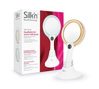Silk'n MirrorLumi, Espejo de maquillaje de dos caras, Sin aumento y con aumento 5x, Iluminación LED, 2 tipos de luz, Para sostener a mano o sobre el soporte, Ø 10 cm, MLU1PEU001