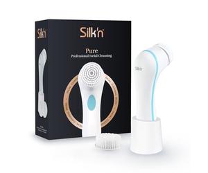 Silk'n Pure, Cepillo para limpieza facial, Resistente al agua, Blanco, SCPB1PE1001