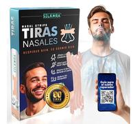 SILKORA® - 80 SUPER PACK - Tiras nasales antirronquidos para Dormir y Deportivas PREMIUM | Tiras Nasales Anti-ronquidos | Nose Strips| Breathe Right | Nasal Strips para Respirar Mejor Por la Nariz