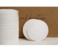 SilkRoad Heritage Simply Soft Cotton Rounds, almohadillas de algodón puro, almohadillas desmaquillantes, almohadillas faciales absorbentes y sin pelusa para el cuidado de la piel, 200 unidades