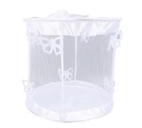 SilkRoadSupply Jaula de Malla para Mariposas, Gran Espacio, Transpirable, ventilada, diseño único, decoración de Bodas, hábitat para Mariposas Infantiles, Color Blanca,