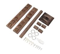 SilkRoadSupply Juego de Gancho y Anillo Gancos de Madera de Madera Juego de Batalla Interactivo de Ritmo rápido para el Patio Trasero Beach Beach Acamping Vacation Family Wood Mate