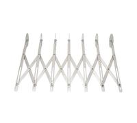 SilkRoadSupply Rodador de pastelería de 7 ruedas de acero inoxidable de acero inoxidable Ancho ajustable Ajuste de masa de rueda para la herramienta de cocina para hornear