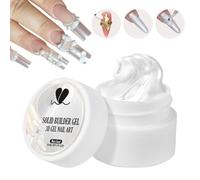 SilkSculpt Gel | 5ml Pearl Satin White Solid Nonstick Soft Jelly Texture UV LED Curing Builder | Nail Carving Molding Extension 3D Art Design Salon Home Beginner Manicure Use Women Girls DIY
