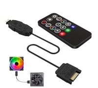 Silkwish ARGB Controller Remote für ARGB Splitter, SATA Power RGB Fans Controller, PC RGB Case Fans, RGB Lüftern, PC Computer Fall, 5V 3-Pin 14 Key Remote Control Switch RGB Fan Hub