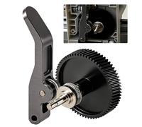 Silkwish Extrusora Engranaje para impresora 3D Bambu Lab A1/A1 Mini - Extrusora Engranaje de Acero Templado con Mango de Aluminio - Eje integrado, Rendimiento duradero y Vida útil más larga, Negro