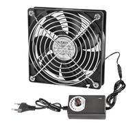 Silkwish Ventilador de tubo de 100 mm con regulador de velocidad - Ventilador de tubo regulable - Ventilador axial con enchufe de la UE, adaptador de canal, redes para carpa, invernadero, jardín de