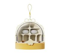 Silkworm Box, Escape-Proof Keeper, Ventilated Habitat, Clear Viewing Design, Safe and Secure, for Educational Reptiles, Backyard Hunting, Science Classroom Projects, 7.09x7.09x7.48 in