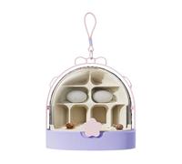 Silkworm Box, Escape-Proof Keeper, Ventilated Habitat, Clear Viewing Design, Safe and Secure, for Educational Reptiles, Backyard Hunting, Science Classroom Projects, 7.09x7.09x7.48 in