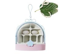Silkworm Box Keeper, Escape Proof Habitat, Clear Reptile Enclosure with Sturdy and Lightweight Build for Backyard Observation or Science Classroom Activities, 1 Piece