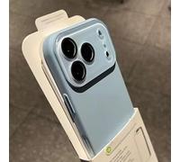 Silky Skin Feel Shockproof Case for iPhone 17 Pro MAX, Magnetic Charging Anti-Collision Matte Protective Case with Crystal Lens (Blue,13pro)