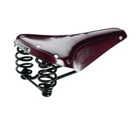 Sill n de bicicleta Brooks Saddles Flyer para hombre, color marr n antiguo y acero negro