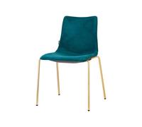 Silla 4 Patas Asiento tapizado Apilable Sin Brazos Scab Zebra Pop 2640 OS M2 09 Verde Pavo Real