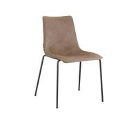 Silla 4 Patas Asiento tapizado Apilable Sin Brazos Scab Zebra Pop 2640 VA M1 05 Marrón Visón