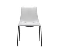 Silla 4 Patas Asiento tapizado Sin Brazos Scab Zebra Pop 2640 VA EP 74 Blanco