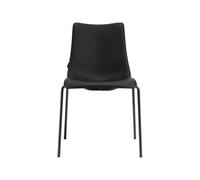 Silla 4 Patas Asiento tapizado Sin Brazos Scab Zebra Pop 2640 VA EP 75 Negro