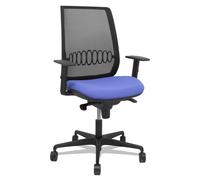 Silla Alares sincro malla negra bali azul claro brazo regulable