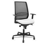 Silla Alares sincro malla negra bali blanco brazo regulable