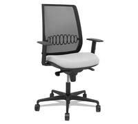 Silla Alares sincro malla negra bali gris claro brazo regulable